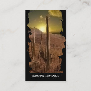 Arizona Sud-ouest Carte de visite Sunset