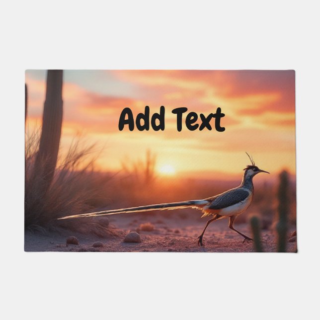 Arizona Südwest Wüste Roadrunner Doormat Fußmatte (Vorderseite)