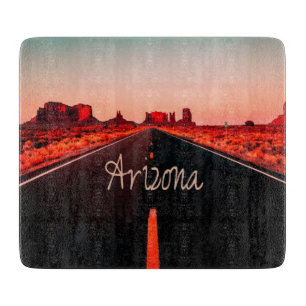 Arizona Sunrise Wüste Rote Felsen Schneidebrett