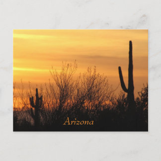 Arizona Sunset-3 Postkarte