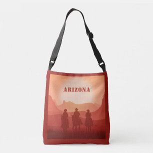 Arizona Sunset benutzerdefinierte Texttaschen Tragetaschen Mit Langen Trägern