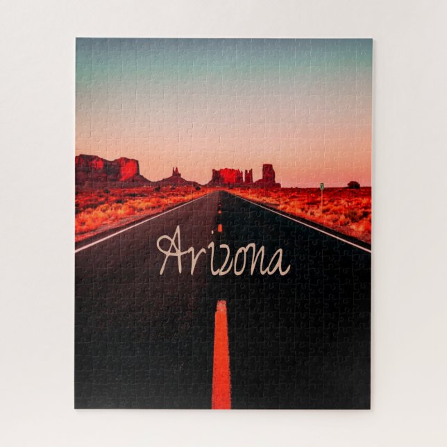 Arizona Sunset Desert Red Rocks (Vertikal)