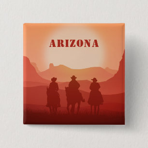 Arizona Sunset-Magnet Button