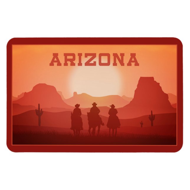 Arizona Sunset-Magnet Magnet (Horizontal)