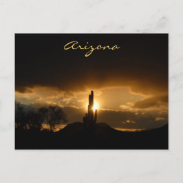 Arizona Sunset Postcard Postkarte