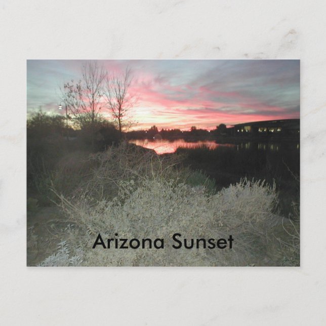 Arizona Sunset Postkarte (Vorderseite)