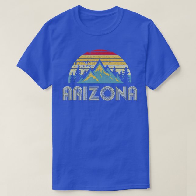 Arizona T-Shirt Retro Vintage Berge Wandern (Design vorne)