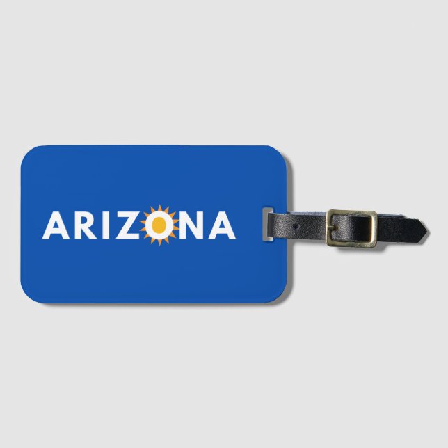 Arizona Text Luggage Tag Gepäckanhänger (Vorderseite (Horizontal))