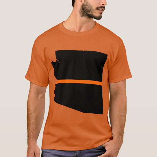 Arizona Thin Orange Line T-Shirt (Vorderseite)