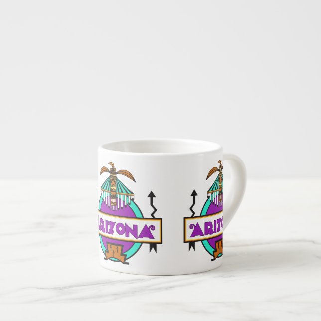 Arizona Thunderbird Shield Espressotasse (Vorderseite Rechts)