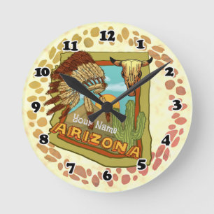 Arizona-Uhr Runde Wanduhr