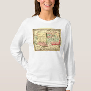 Arizona und neue MexicoPanoramic Karte T-Shirt