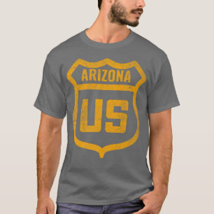 Arizona - US-Highway mit abgenutztem und verwitter T-Shirt