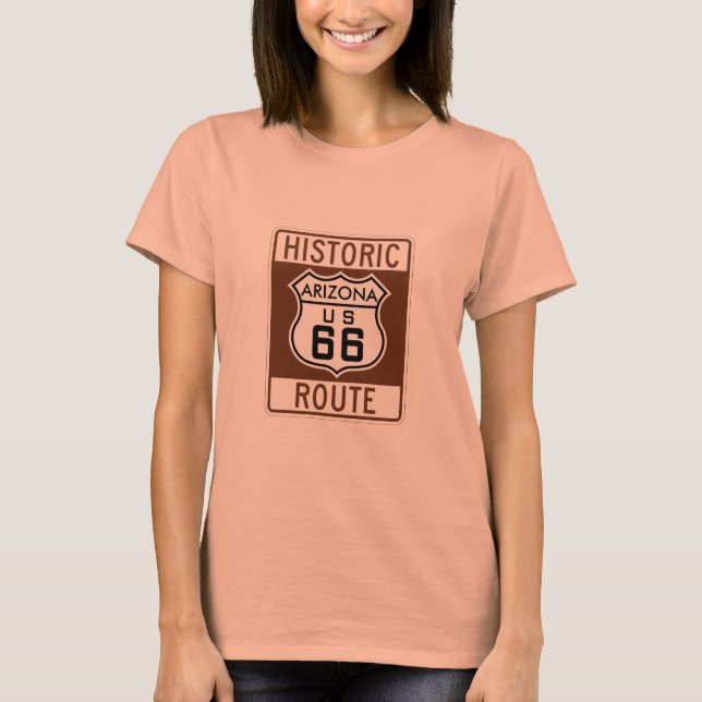 Arizona US Route 66 anpassen T-Shirt (Vorderseite)