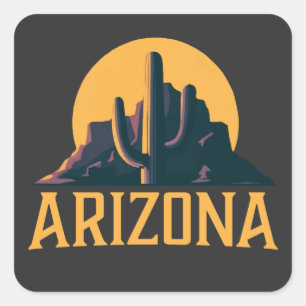 Arizona USA Quadratischer Aufkleber