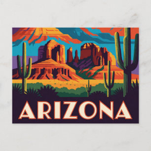 Arizona USA Sonora-Wüste und roter Felsen Reise 🌵 Postkarte