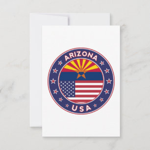 Arizona, USA, states Dankeskarte
