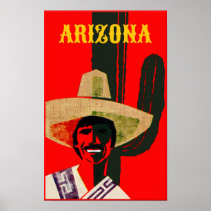 Arizona Vintage Style Reiseplakat Poster