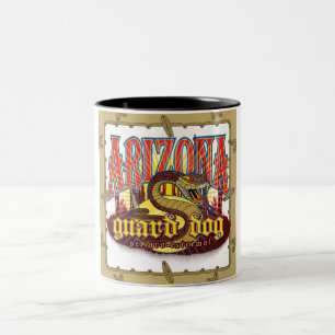 Arizona Wachhund-Schlange mit braunem Rand Zweifarbige Tasse