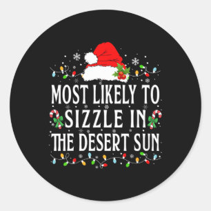 Arizona Weihnachten am ehesten im Des Runder Aufkleber