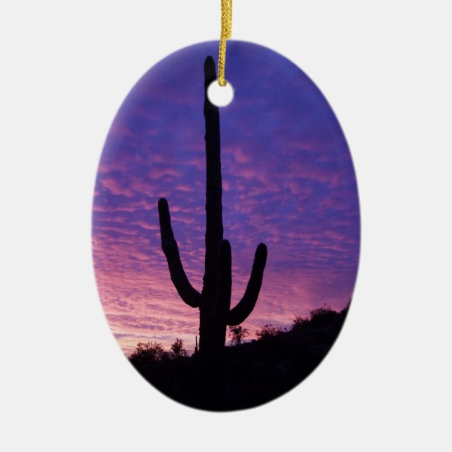 Arizona-Weihnachten Keramikornament (Vorne)