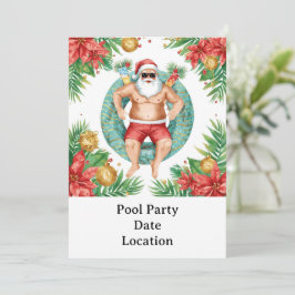 Arizona Weihnachts-Poolparty Einladung