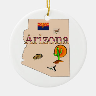 Arizona-Weihnachtsbaum-Verzierung Keramik Ornament