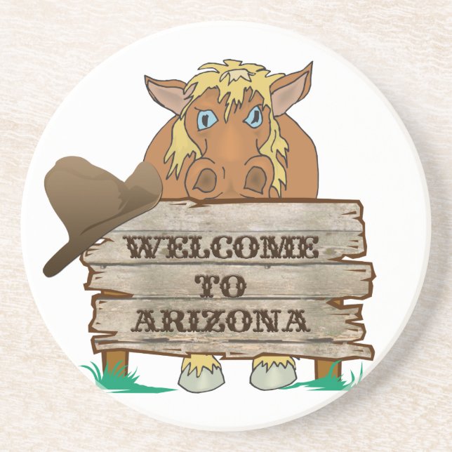 Arizona Welcome Horse Untersetzer (Vorne)