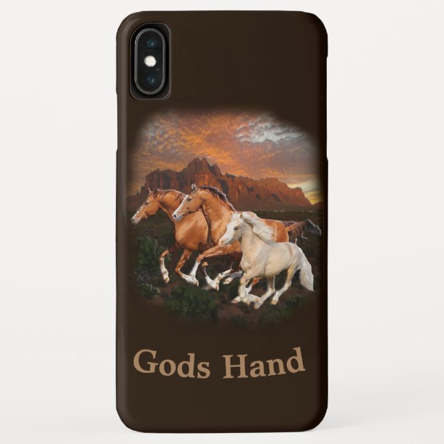 Arizona Wild Pferde Case-Mate iPhone Hülle (Rückseite)