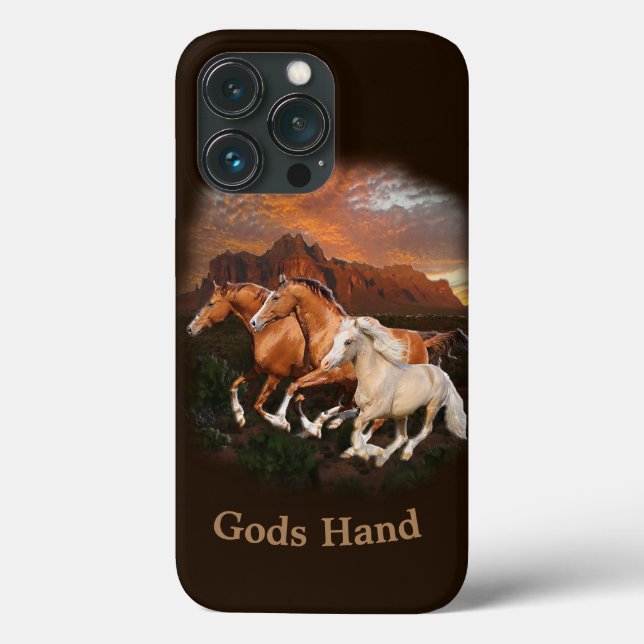 Arizona Wild Pferde Case-Mate iPhone Hülle (Rückseite)