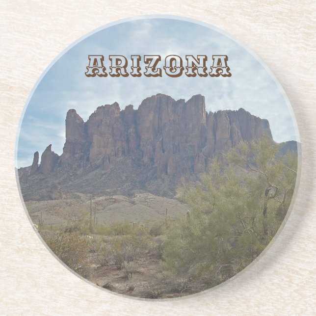 Arizona Wilderness Foto Wüste Landschaft Getränkeuntersetzer (Vorne)