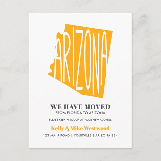 ARIZONA Wir haben neue Adresse Neue Zuhause versch Postkarte (Vorderseite)