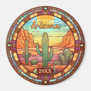 Arizona Wüste Cactus Watercolor Magnet