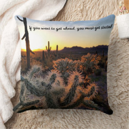 Arizona Wüste Sonnenuntergang Kaktus Inspiration S Kissen