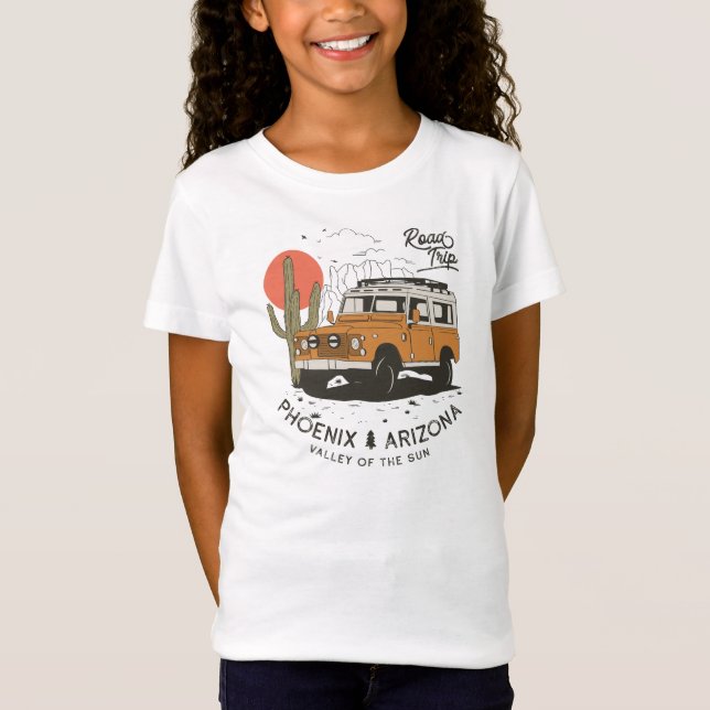 Arizona Wüste Sunset Road Trip Cactus Phoenix T-Shirt (Vorderseite)