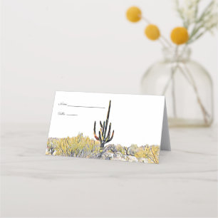 Arizona-Wüsten-Saguaro-Kaktus-Platzkarten Platzkarte