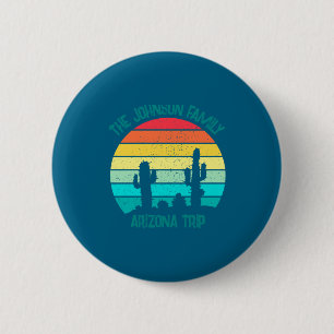 Arizona Wüstenkaktus Sonnenuntergang Reise Kinder  Button