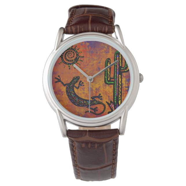 Arizona Wüstenkunst Armbanduhr (Vorderseite)