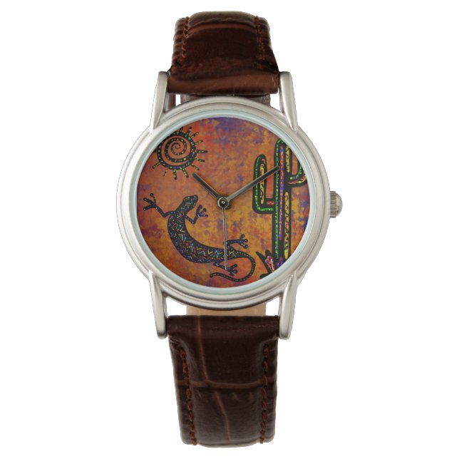 Arizona Wüstenkunst Armbanduhr (Vorderseite)