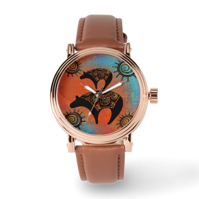 Arizona Wüstenkunst Armbanduhr (Vorderseite)