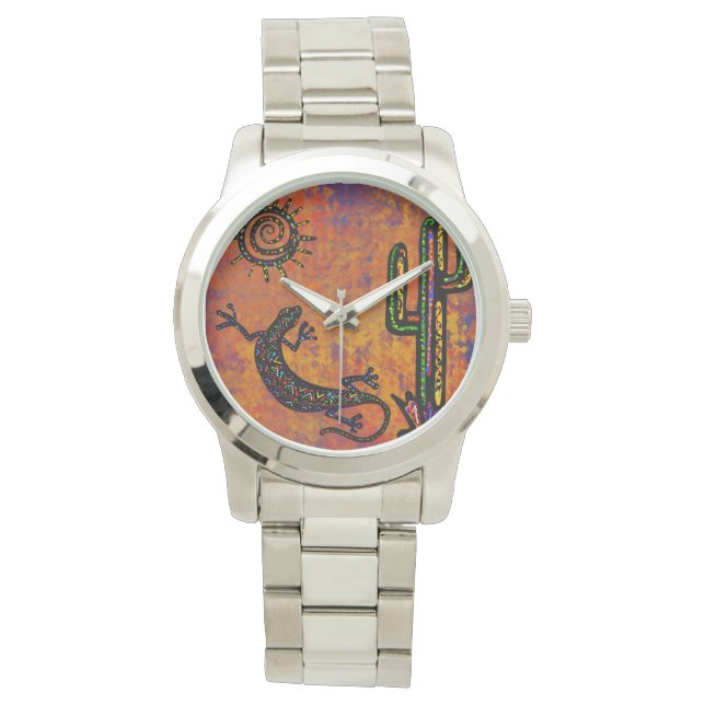 Arizona Wüstenkunst Armbanduhr (Vorderseite)