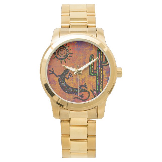 Arizona Wüstenkunst Armbanduhr (Vorderseite)