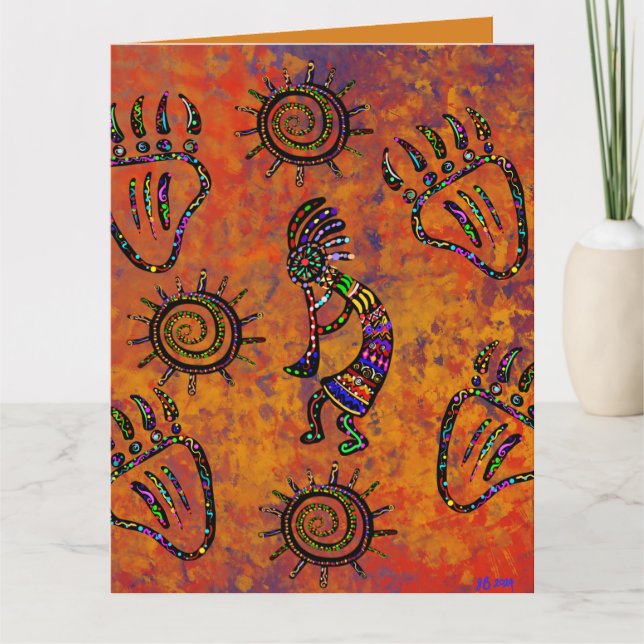 Arizona Wüstenkunst Karte (Vorderseite)
