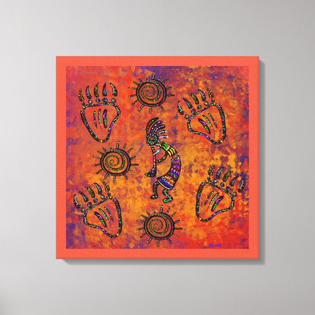 Arizona Wüstenkunst Leinwanddruck (Vorderseite)