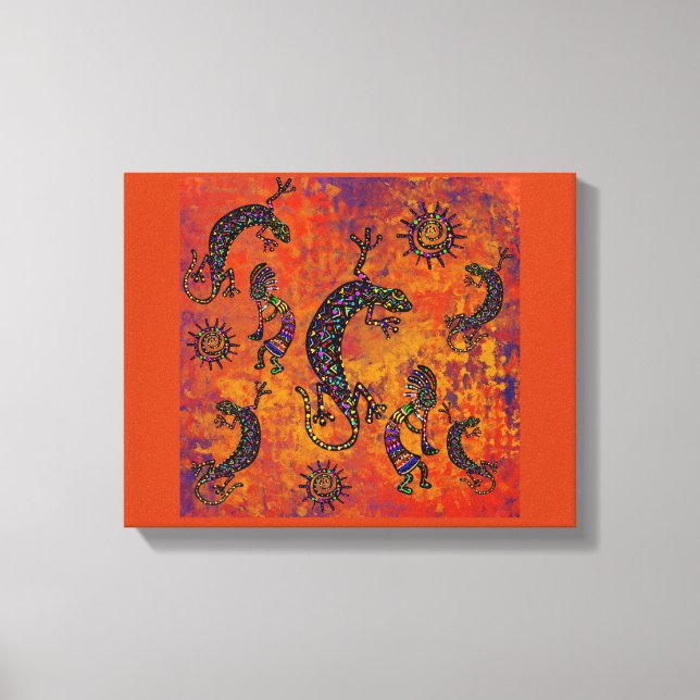 Arizona Wüstenkunst Leinwanddruck (Vorderseite)