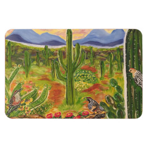Arizona-Wüstenkunst Magnet