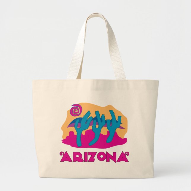 Arizona Wüstenrosa Jumbo Stoffbeutel (Vorne)