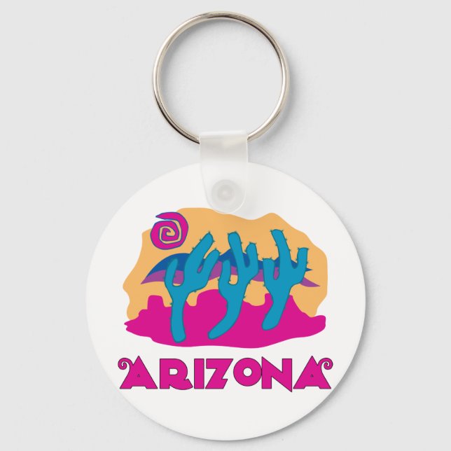 Arizona Wüstenrosa Schlüsselanhänger (Vorderseite)