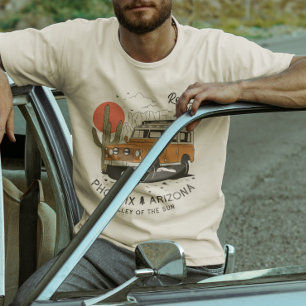 Arizona Wüstenuntergangstraße Reise Kaktus Phoenix T-Shirt