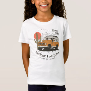 Arizona Wüstenuntergangstraße Reise Kaktus Phoenix T-Shirt
